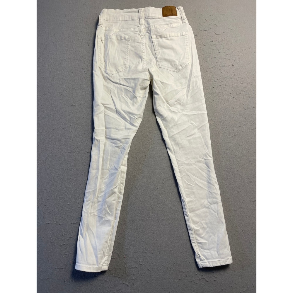 Aeropostale Skinny Jeans Denim White Distressed W26 Womens - Picture 3 of 7